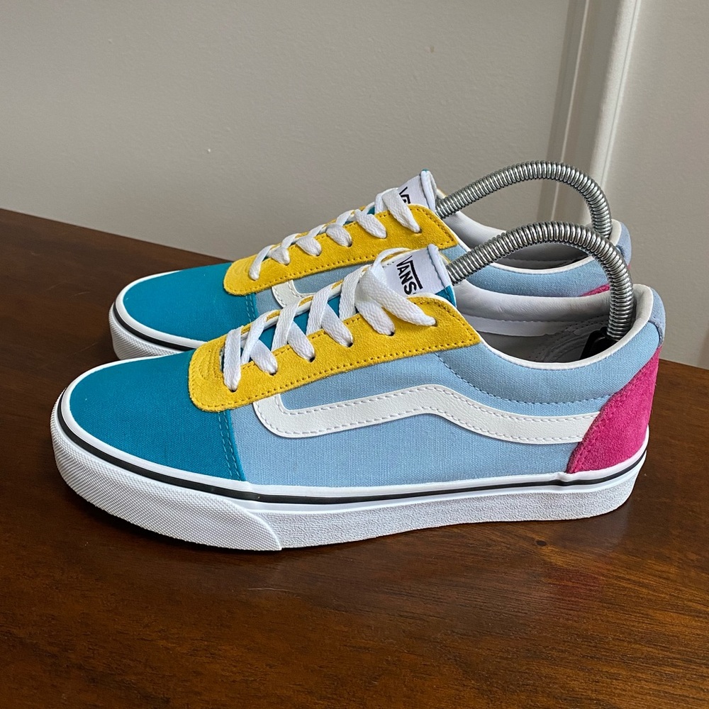 Vans Ward Old Skool Multi Color Lace Up Shoe Women’s Sneaker Size 8
